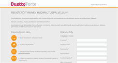 Desktop Screenshot of duettoforte.fi