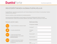 Tablet Screenshot of duettoforte.fi